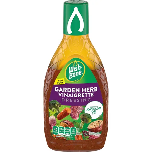 Aderezo de vinagreta de mezcla de aceite de aguacate con hierbas de jardín Wish-Bone, 15 fl oz