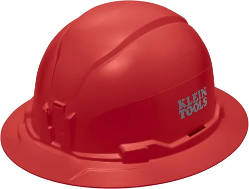 Vista 13 de Klein Tools Sombrero duro, estilo de ala completa sin ventilación, acolchado, auto-absorbente y resistente al olor