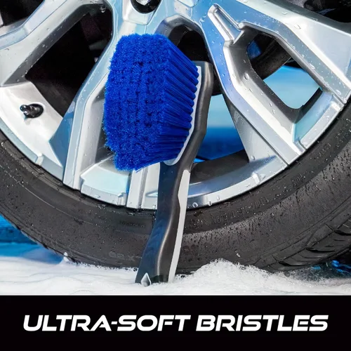 Vista 4 de VIKING Cepillo de rueda para llantas, cepillo de limpieza para neumáticos, gris, 10.3 x 3.3 x 3.8 pulgadas