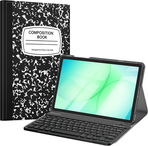 Vista 11 de FINTIE Funda de teclado para Samsung Galaxy Tab A11+ Plus 2025/A9+ Plus de 11 pulgadas 2023, funda delgada y ligera con teclado Bluetooth