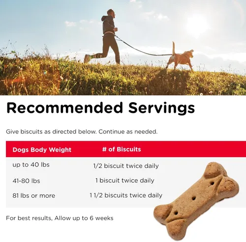 Vista 5 de Nutri-Vet Galletas de cadera y articulaciones para perros, sabrosa golosina de glucosamina, suplementos para cachorros, suplemento