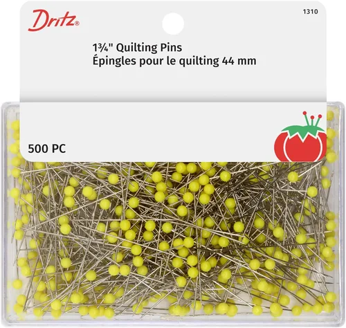 Dritz 1310 Pines de edredón, amarillo, 1-3/4 pulgadas (500 unidades)