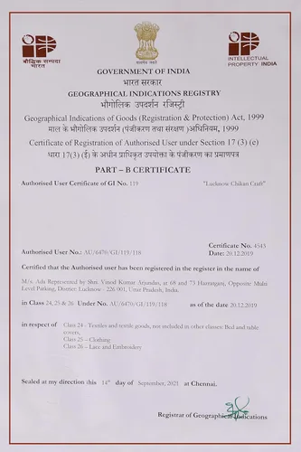 Vista 7 de Ada Bordado a mano Chikankari indio recto algodón Kurti Kurta túnica vestido para las mujeres A149984