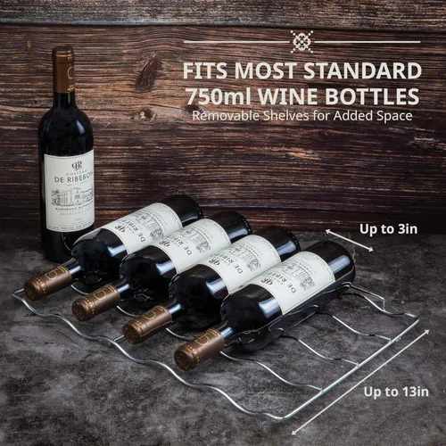 Vista 5 de Ivation Refrigerador de vino de doble zona con 33 botellas con cerradura Gran bodega independiente para vino tinto, blanco, champán y espumoso