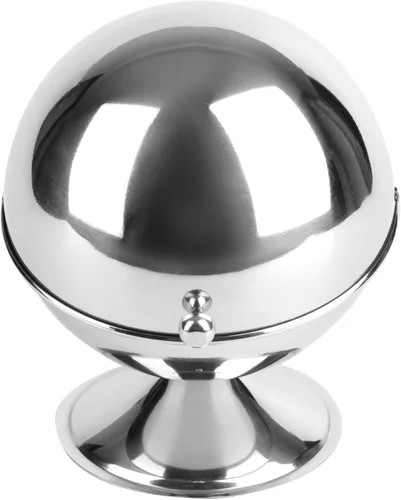 Vista 4 de Peohud Paquete de 2 azucareros de acero inoxidable con parte superior enrollable, soporte para cubos de azúcar, tarro de dulces, galletas y mentas