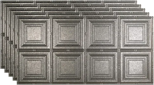 Vista 9 de FASÄDE Panel de techo decorativo de vinilo para retrato en blanco mate (muestra de 12 x 12 pulgadas)