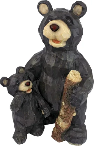 Vista 7 de Design Toscano JE228500 Escultura de par de oso del bosque negro, multicolor
