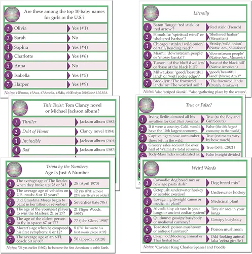 Vista 6 de Matter of Fact — Fast-Paced, Rapid-Fire Trivia Challenge with Quirky Categories — Adult & Family Game Night Fun