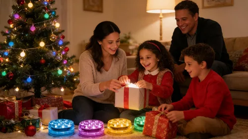 Vista 10 de LOFTEK Luces LED sumergibles con control remoto, 13 luces LED de piscina para piscinas enterradas y sobre el suelo con imanes y ventosas, 16 luces