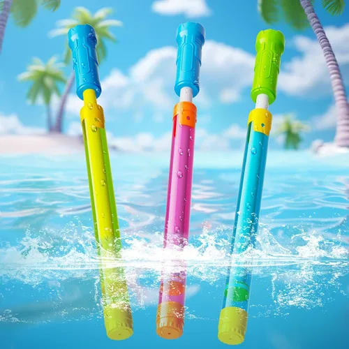 Pistola de agua para piscina Squirt: natación, playa, verano, al aire libre, juegos de fiesta, paquete de 3