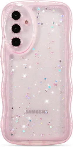 Vista 41 de ZTOFERA Funda protectora para Samsung Galaxy A14 4G/5G de 6.6", ondulada, con brillantina de estrella, poliuretano termoplástico transparente, suave