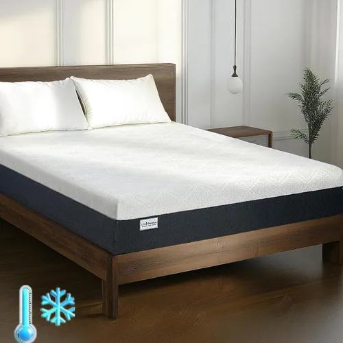 Life Balance CY-12-T - Colchón de espuma viscoelástica de gel de 12 pulgadas, fabricado en Estados Unidos, alivio de presión, aislamiento de