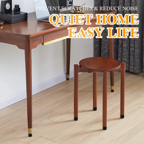 Vista 7 de 48 tapas plegables para patas de silla, tapas de mesa de PVC de 5/8 pulgadas, fundas redondas para patas de silla, protectores de suelo y tapas