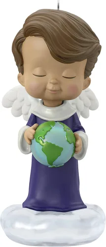 Hallmark Keepsake Adorno de Navidad 2022, Aster de los ángeles de María