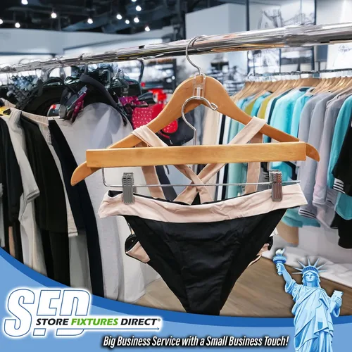 Vista 7 de Conectores de plástico para colgar ropa, combinadores/carpinteros para colgar ropa, paquete de 100