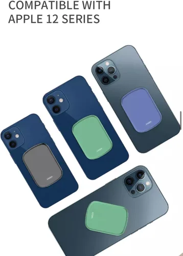 Vista 2 de Banco de energía portátil inalámbrico magnético, imán fuerte para iPhone 12/13/Mini/Pro/Pro Max (5000 mAh, verde)