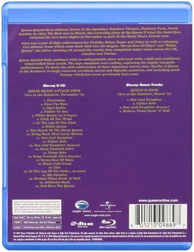 Vista 2 de Queen Live at the Rainbow '74 Blu-ray