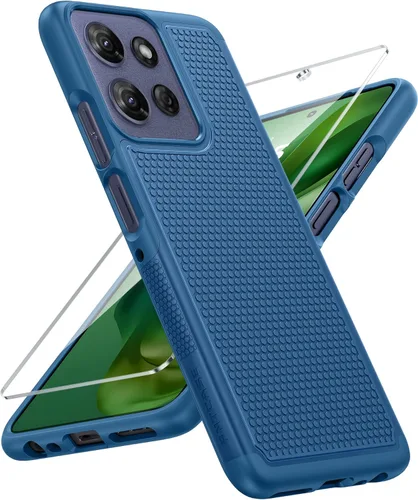 Vista 62 de FNTCASE Funda para Motorola Moto G-Power-5G-2024: funda protectora de doble capa resistente para teléfono celular a prueba de golpes con parte