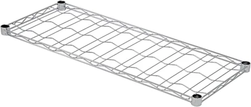 Vista 16 de Quantum Storage Systems 1848C-1 Estante de alambre extra para estantería de alambre de 18 pies de profundidad, acabado cromado, capacidad de carga