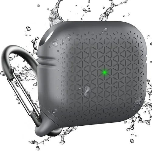 Vista 18 de Catalyst Funda impermeable para AirPods de 2ª generación y AirPods de 1ª generación, carga inalámbrica y USB-C, funda de alta protección contra