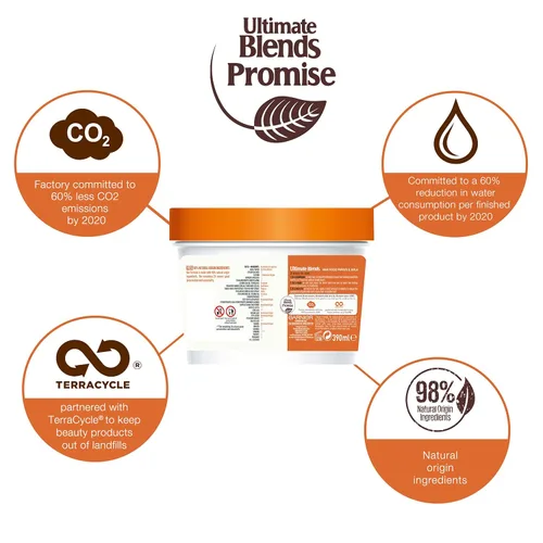 Vista 7 de Garnier Ultimate Blends Hair Food Mascarilla de Papaya 3-en-1 para Tratamiento de Pelo Dañado 390ml