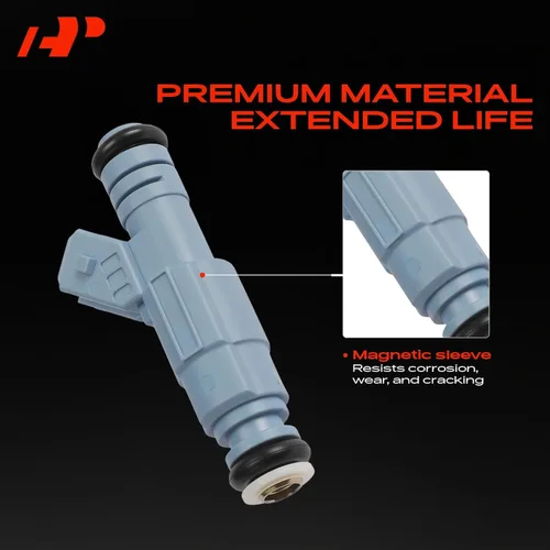 Vista 3 de A-Premium Inyectores de combustible compatibles con Volvo C70 1999-2004 S60 2001-2004 S80 2004-2006 V70 1999-2004 2.3L 2.5L, gas, juego de 5
