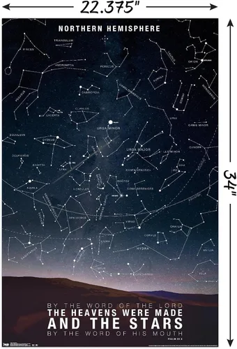 Vista 4 de Póster de pared de The Stars, 22.4 pulgadas de largo x 14.7 pulgadas de ancho, versión enmarcada de madera de granero Versión enmarcada Barnwood