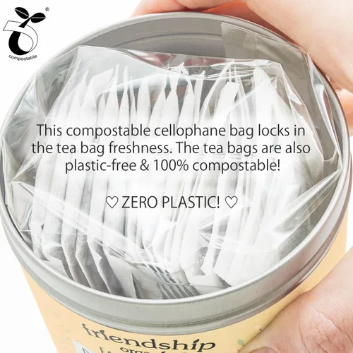 Vista 2 de Friendship Organics Bolsas de té Chai descafeinadas, orgánicas y de comercio justo, 20