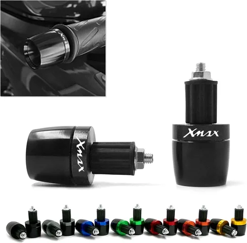 Vista 6 de Handlebar End Eaps Motorcycle 78" Handle Bar Grips Counterweight Universal Handle Bar Cap Ends Plug Slider for Yamaha Xmax 125 250 300 400 X MAX