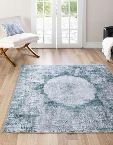 Vista 17 de Unique Loom Yara Collection - Alfombra Nayer (2' x 3' 1" Rectángulo, Gris Marfil)