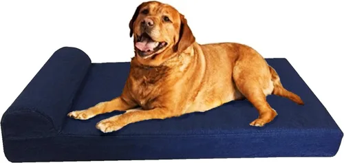 Vista 9 de Dogbed4less Cama ortopédica de espuma viscoelástica de gel prémium para perros extragrandes, forro impermeable y funda de gamuza color espresso