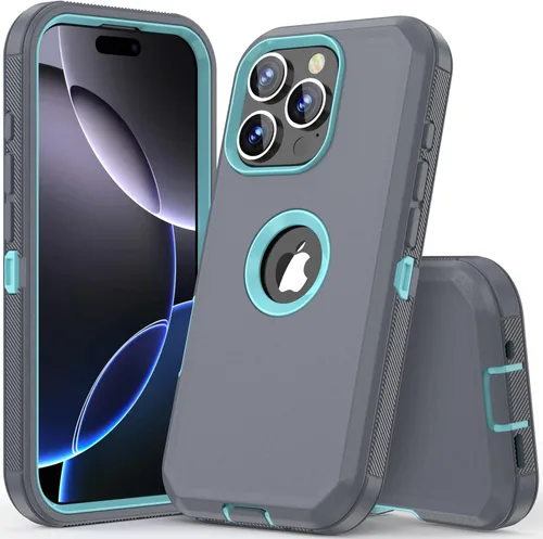 Vista 25 de COOYA Funda para iPhone Air de Protección Completa del Cuerpo contra Caídas, Funda Resistente a Prueba de Golpes de 3 Capas, Híbrida de Servicio