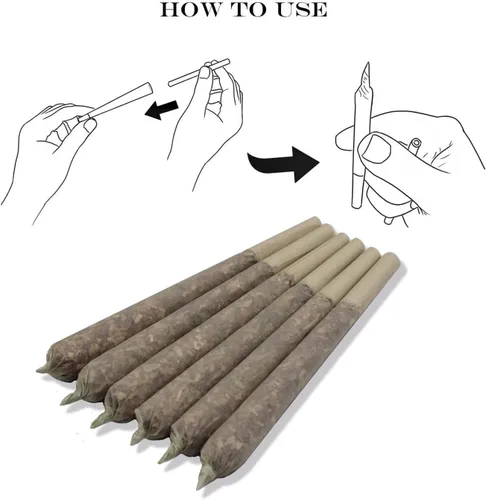 Vista 3 de Cono preenrollado Conos de papel de liar (4.33 pulgadas4.331 in) Paquete de 100 Papel de liar marrón de 4.331 in de combustión lenta