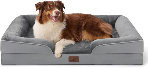 Vista 12 de Bedsure - Cama para gatos de interior, sofá cama lavable para perros muy pequeños, espuma de soporte con funda extraíble y lavable, forro Gris