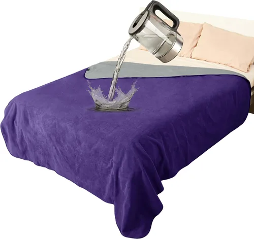 Vista 12 de Catalonia Manta impermeable para cama, funda reversible de forro polar, protector de muebles lavable a prueba de líquidos