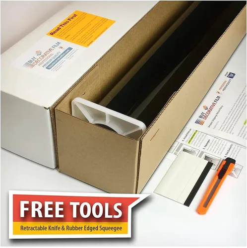 Vista 2 de BDF S4MB35 - Película de seguridad y control solar para ventana, 4 mil, color negro, 35 (mediano) - 36 pulgadas x 50 pies