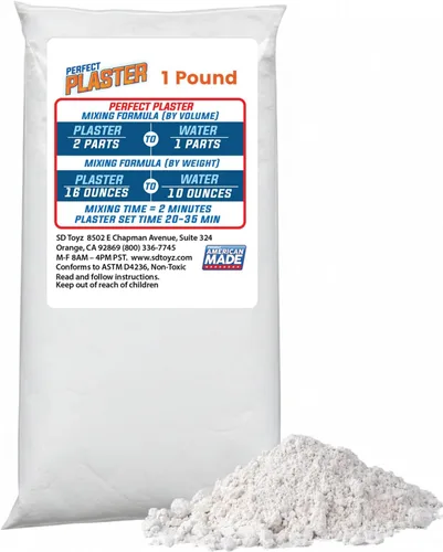 Yeso perfecto para moldes de cerámica y cerámica, material en polvo no tóxico a base de agua para hacer moldes de bricolaje, losas de recuperación