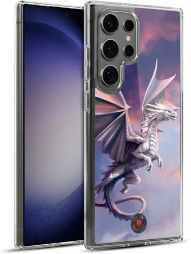 Vista 90 de Head Case Designs Officially Licensed Anne Stokes God's Hammer Guardian Dragons Gel Case [Military Grade Protection] Compatible with Samsung Galaxy