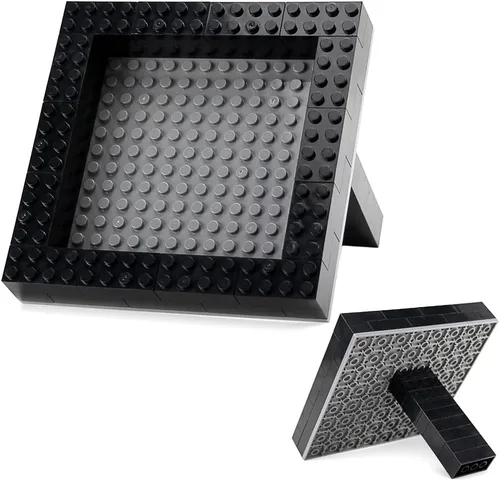 Vista 3 de Feleph 100 piezas 2 x 4 Ladrillos Piezas Negras Partes Clásico Juego Creativo Bloques de Construcción Juego de Partes Accesorios de Juguete