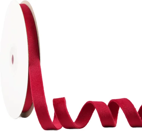 Vista 17 de Cinta de terciopelo de doble cara verde polvoriento, 1 pulgada, 10 yardas, cintas de terciopelo para decoración de coronas de Navidad, envoltura