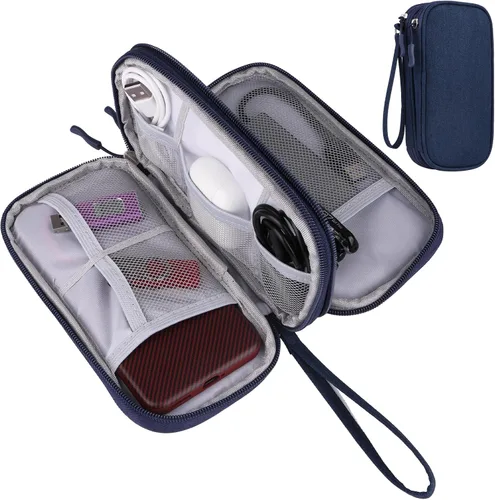 Vista 10 de JIAKAI Organizador de cables de viaje - Bolsa de accesorios electrónicos-Negro