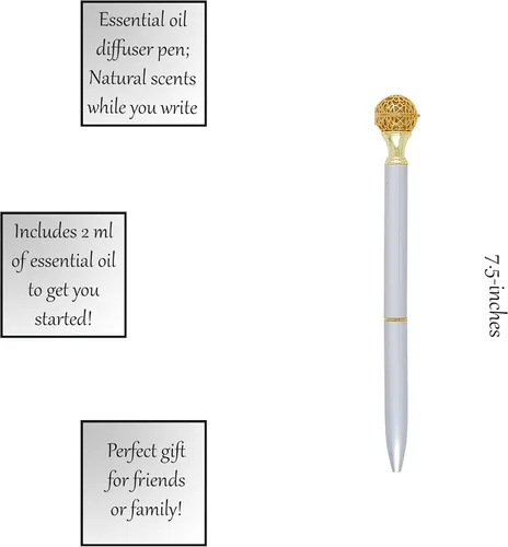 Vista 6 de Santa Barbara Design Studio Michel & Co. Bolígrafo difusor de aceite, 7.5 pulgadas, lavanda