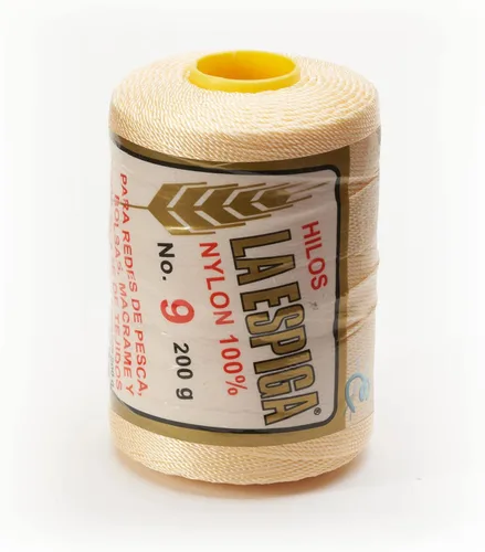 Vista 7 de N° 9 - 100% Cordón de Hilo de Nylon Omega para Tejer y Crochet - 01 Blanco