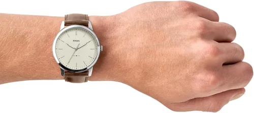 Vista 5 de Fossil - Reloj casual de cuarzo minimalista de acero inoxidable y delgado para hombre