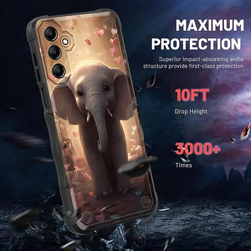 Vista 76 de Funda para Galaxy A14 5G, [Doble Capa][Protección contra Caídas de Grado Militar de 10 Pies] [Antideslizante] Funda Resistente a Prueba de Golpes