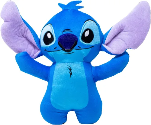 Vista 7 de Buckle-Down Juguete para perros de Disney, Lilo y Stitch Angel sonriente de cuerpo completo, juguete para mascotas, peluche