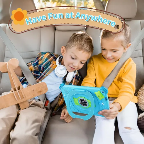 Vista 5 de Tableta para Niños Pequeños de 7 pulgadas Tableta de Aprendizaje para Niños 32GB Tabletas WiFi con Funda a Prueba de Golpes, YouTube, GMS, Control