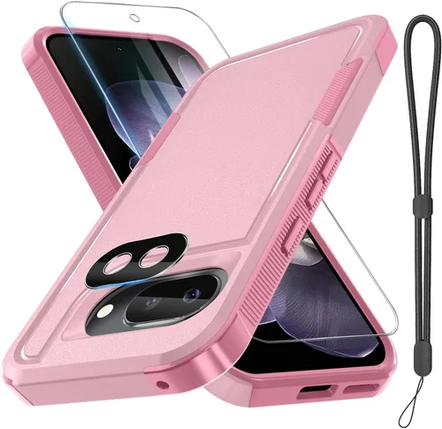 Vista 12 de RMOCR Funda para Google Pixel 9 Pro XL, de cuerpo completo, resistente, a prueba de golpes, con correa de cordón, protector de pantalla de vidrio