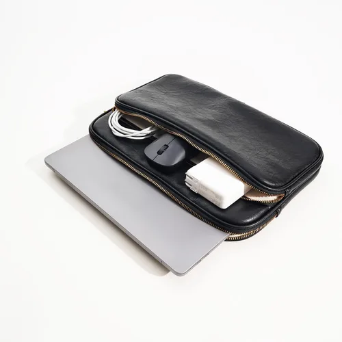 Vista 2 de Funda para laptop de 13 pulgadas compatible con MacBook Air 13 M3 M2 M1 2024, MacBook Pro 13 M2 M1, Dell XPS 13 Color Negro