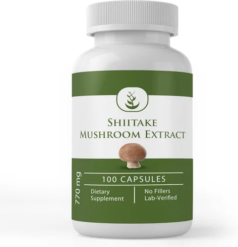 Pure Original Ingredients Extracto de hongos Shiitake (100 cápsulas) siempre puro, sin aditivos ni rellenos, verificado por laboratorio